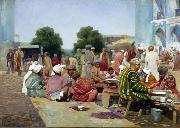 Vasily Vereshchagin Bazaar oil painting on canvas